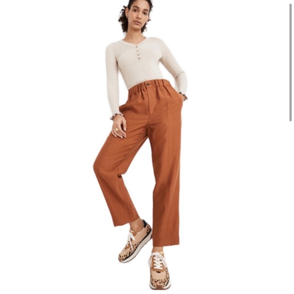 Madewell Tapered Huston Pull-On Crop Pants